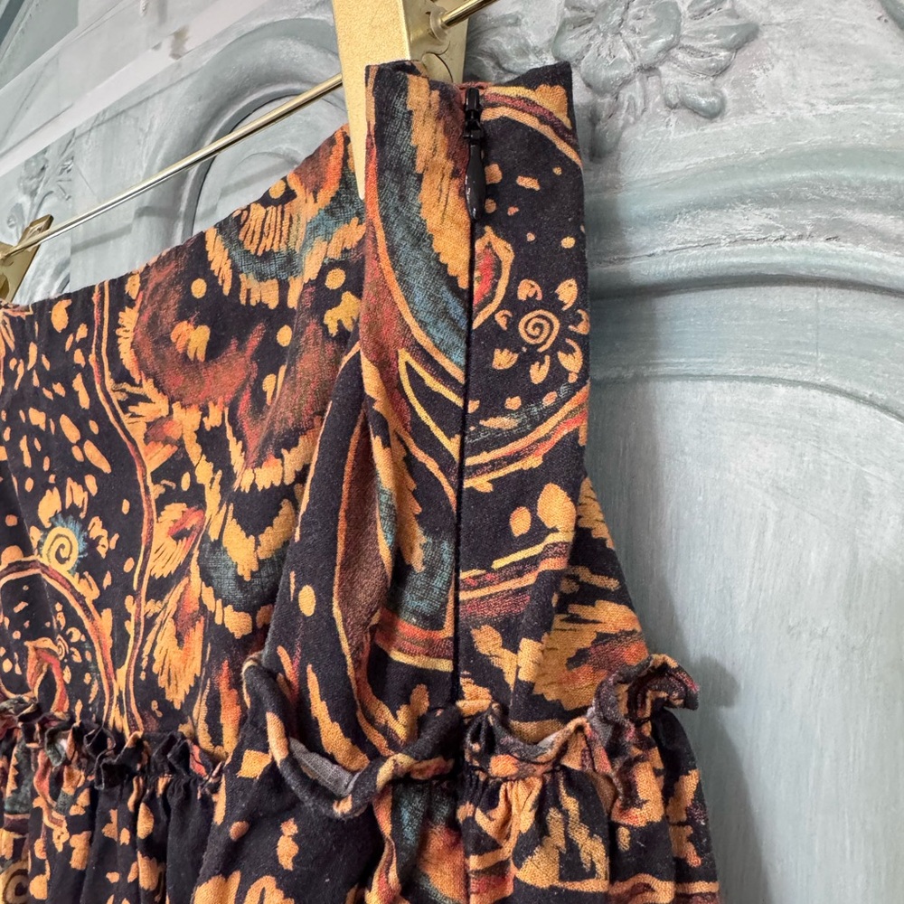Mara Hoffman Floral Print Maxi Skirt - Orange and Brown - Picture 7 of 10